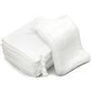 PHOGARY Manopola da bagno Guanti Spugna, Panni Flanella Microfibra Asciugamani panno struccante viso, Asciugamani Bagno Viso e Bidet per bimbo anziani,6 Pz,13×20cm,Bianco