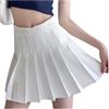 DRESHOW Mini Gonna a Pieghe Casual Svasata Elastica di Base per Donna e Ragazze
