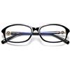 Kodilin Occhiali da Lettura per Uomo e Donna, Occhiali Anti Luce Blu,Nero Moda Vintage Ovali Presbiopia, con Cerniera a Molla, +3.5 Nero