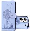 Vaitasy Custodia per Xiaomi Redmi Note 13 Pro Plus 5G dente di leone Pelle PU Portafoglio Custodia Redmi Note 13 Pro Plus con Magnetica Supporto Funzione Cover per Redmi Note 13 Pro Plus Viola