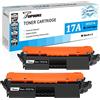 TOPRINT 17A CF217A con Chip Cartucce Toner Compatibili Cartucce di Stampa 2 Nero 1600 Pagine per HP LaserJet Pro M102a M102w M104a MFP M130a M130fn M130fw M130nw M132a M132fn M132fw M132nw Stampante