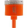 BGTEC Fresa a secco diamantata, sega a tazza brasata sottovuoto da 45 mm con gambo triangolare per piastrelle in porcellana in granito ceramico in marmo