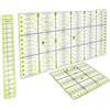 Bangbobi Set di righelli Patchwork Righello Acrilico da 3 Pezzi per Cucire con precisione triangolari, esagonali, trapezoidali, righelli per trapunte da 45 Gradi e 60 Gradi