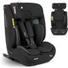 Kikka Boo KikkaBoo i-Size i-FLIT, Seggiolino Auto 9-36 kg ISOFIX - Gruppo 1/2/3, Reclinabile, da 15 mesi a 12 anni, Protezione SPS, Top Tether, Poggiatesta Regolabile, Nero