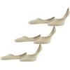 FALKE Invisible Step Medium Cut Multipack M In cotone invisibili tinta unita confezione di 3 paia, Calzini fantasmini Uomo, Beige Sand Melange 4650, 45-46