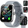 Motast Smartwatch Uomo Donna, 1.96 Orologio Smartwatch con Effettua/Risposta Chiamate, 112+ Sportive Smart Watch con Contapassi, Sonno/Cardiofrequenzimetro, IP68 Impermeabile Fitness Tracker, Grigio