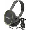 bwoo Cuffie Stereo Filo 3 Metri Jack 3.5mm HiFi Head Phones Sound Extra Bass On Ear BX-009