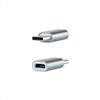 Brightium Adattatore USB-C Maschio a Micro USB Femmina, Alluminio Grigio, per Ricarica e Trasferimento Dati su Dispositivi compatibili.