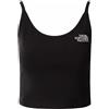 The North Face W Slip Crop Tank Black Canotta Nero Donna