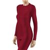 FALKE Maximum Warm Round Neck W L/S Sh Filo Funzionale Asciugatura Rapida, Maglia Donna, Rosso Red 8644, XS