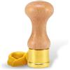 LA GONDOLA Stampo Pasta Tondo Liscio Diametro 38 mm Ottone e Legno Per Anolini e Cappelletti Made in Italy