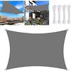 TOSUTO Vela Ombreggiante Impermeabile 2x3M,Tenda a Vela Ombreggiante 95% Protezione UV,Tenda da Sole per Esterno Vele Ombreggianti Rettangolare Telo Parasole per Giardino, Balcone, Terrazza,Piscina