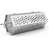 onlyfire Cestello per Girarrosto in Acciaio Inox Si Adatta 12 mm e 10mm Esagono, 10 mm Quadrati e 8mm Aste a Spiedo Quadrato, Cestino per Grigliate con Manici per Griglie e Cucina All'aperto