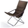 VERDELOOK Poltrona Sdraio Prendisole Maiorca 84x60x92 cm, Marrone, Giardino Esterni