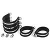 uxcell sourcing map 45mm fascette acciaio inossidabile 304 EPDM rivestito in gomma fermi P Tubo 5pz..