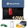 SCULPFUN iCube PRO MAX 10W Macchina per incisione laser da 10W portatile con precisione di incisione di 0,05 mm, incisione offline con filtro antifumo per carta, legno, plastica