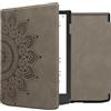 kwmobile Custodia eReader Compatibile con Pocketbook InkPad 4 / Color 3 / Color 2 Cover - eBook Reader Flip Case - Cover eReader Magnetica Pelle PU Sole