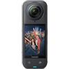 Insta360 X5 Pack Standard - Action Cam Impermeabile 360° in 8K, Superba in Bassa Luce, Selfie Stick Invisibile, Obiettivi Sostituibili, Autonomia 3 ore, Cover Antivento, Stabilizzazione