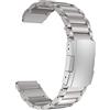 MaKTech Cinturino in Titanio,Bracciale a Maglie in Metallo Leggero Da 20mm,per Samsung Samsung Galaxy Watch 7 FE 6 5 4,40/42/43/44/45/46/47mm,Huawei GT 4/3-41/42mm (Grigio Argento)
