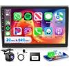 Rimoody 2G+64G Wireless Carplay Android 13 Autoradio 2 Din per Fiat Bravo 2007-2014 9 Pollici Autoradio con Wireless Android Auto GPS Navi WiFi Mirror Link Bluetooth FM/RDS/EQ/USB/SWC Telecamera Posteriore