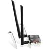 Binardat WiFi6 AX3000 PCIe WiFi Network Adapter, Intel AX200 Chip Bluetooth 5.0, Dual-Band 2.4GHz/5GHz OFDMA & MU-MIMO, per Windows 10/11