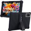 MEMELOKA Cover per DOOGEE U10/U9 10 Pollici, Custodia Antiurto in Silicone Morbido Protettiva con Supporto[Protezione da Caduta], Nero