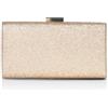 Michelle Moon - Pochette Donna Elegante Oro per Matrimoni, Feste e Eventi | Clutch Oro da Sera a Tracolla, Ideale Borsa Elegante Donna Cerimonia, Borsa con Chiusura a Scatto per Occasioni Speciali