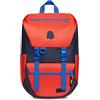 Invicta Zaino Ufficio Jolly X, Rosso Blu, Icon, Zaino con Tasca Porta PC Portatile 15.6'' e Tasca Porta Borraccia, Zaino Viaggio, Lavoro, 27 L, per Uomo Donna