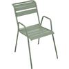 Fermob - Poltroncina con braccioli impilabile Monceau - Verde - Acciaio verniciato - Designer Studio Fermob