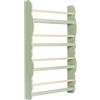 WOLTU Libreria da Parete per Bambini, Piccola Libreria Frontale a 4 Ripiani in Legno, Scaffale Porta Libri a Muro per Cameretta, Verde, 60x14,5x98 cm