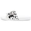 EA7 Slides Con Logo White/White Writting