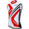 X-CQREG Uomo Ciclismo Jersey Senza Maniche Bicicletta Abbigliamento Estate Equitazione Bike Ciclo Gilet Camicia Traspirante Ciclismo Top Vestiti, Bianco, S