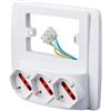 ROSI Presa Multipla da parete Emilia Smart con prese bivalenti 10-16 A compatibile con tutte le placche