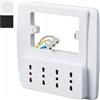 Rosi Multipresa a Parete 4 Prese 10 16A Bianco Smart