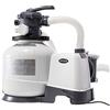 INTEX Pompa a Sabbia 10000 L-H Flusso Acqua da 10.500 L-H, Flusso Sistema Da 8.000 L-H Bianco