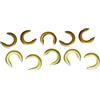 Vigor-Blinky Rondelle Alzaporte Ottone Klik 10 Pezzi 10mm