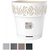 Stefanplast Vaso Gaia Tondo Riserva Acqua Bianco 15x15cm