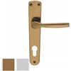 Brialma Maniglia Ginevra Alluminio Bronzato Placca 8x85cm Yale