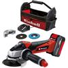 EINHELL Smerigliatrice angolare a batteria TE-AG 18-115 Li (1x4,0Ah)