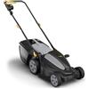 Alpina Tagliaerba elettrico a spinta con larghezza di taglio di 38 cm, sacco di raccolta dell'erba da 40 litri e un motore da 1400 W