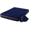 Intex 64765 Materasso Matrimoniale Gonfiabile Blu 152x203x25 cm 152x203x25cm Con Cuscini Single