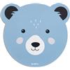 Back2Fun - Tappetino per mouse, antiscivolo, accessorio da scrivania, dimensioni 216 x 200 mm, materiale poliestere per scorrimento morbido, base in gomma per presa salda, Mousepad design orso