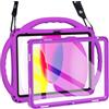 TOPESCT Custodia per bambini per iPad A16 di 11a/10a generazione (2025/2022) 11/11, realizzata in silicone adatto ai bambini, con protezione schermo integrata, custodia antiurto con supporto per