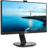 Philips Monitors Philips 241B7QPJKEB Webcam Monitor 24 LED IPS, Full HD, Microfono Integrato, Regolabile in Altezza, Girevole, Pivot, Inclinabile, USB 3.0, Casse Audio Integrate, Display Port, HDMI, VGA, Vesa, Nero