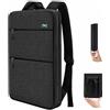 ZINZ Zaino sottile ed espandibile per computer portatile 15 15,6 16 pollici, resistente alle fuoriuscite, per la maggior parte dei MacBook da 14 a 16 pollici, per computer Dell HP, Lenovo, Asus,