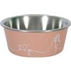 Zolux ciotola antiscivolo inox love dog rosa 1,7L