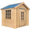 TIMBELA&KO Casetta per Bambini - da Giardino - in Legno L111xL113xA121cm/0,9 m2 - da (J3G)