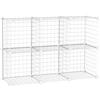 HOMCOM Mobile Scarpiera Modulare Armadio Componibile Portascarpe Salvaspazio per Interni, 6 Cubi 30x30x30cm in Plastica PP e Acciaio, 94x32x94cm, Bianco
