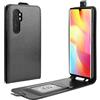 HualuBro Cover Xiaomi Mi Note 10 Lite, Flip Cover a Libro in PU Pelle Premium Portafoglio Magnetica Leather Case Custodia per Xiaomi Mi Note 10 Lite Cover (Nero)