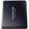 Générique Disco rigido esterno portatile, 8 TB USB di archiviazione, archiviazione su disco rigido SSD ad alta capacità per PC, TV, laptop, ufficio, compatibile con Mac e Windows
